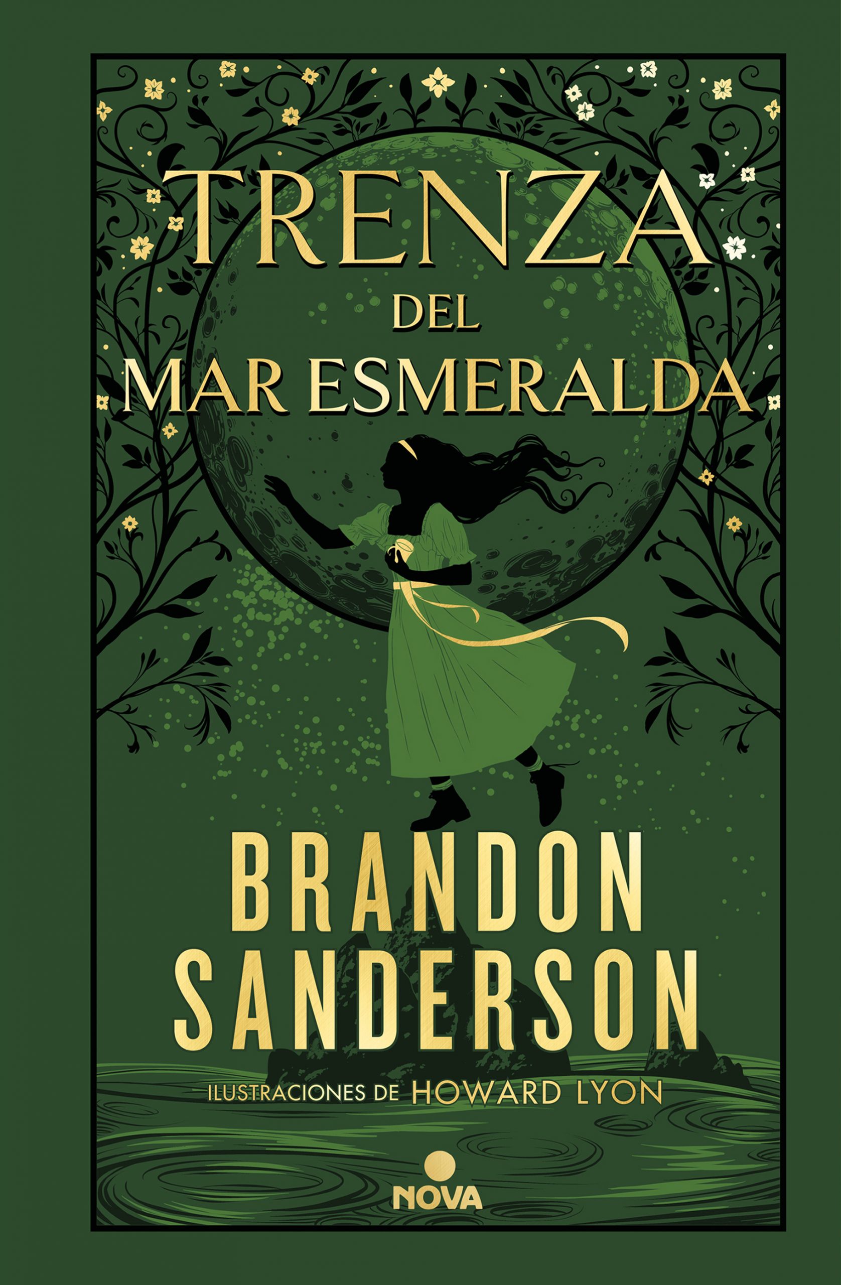 Trenza del mar Esmeralda, Portada de la edición española